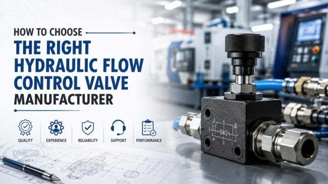 How to Choose the Right Hydraulic Flow Control Valve Manufacturer