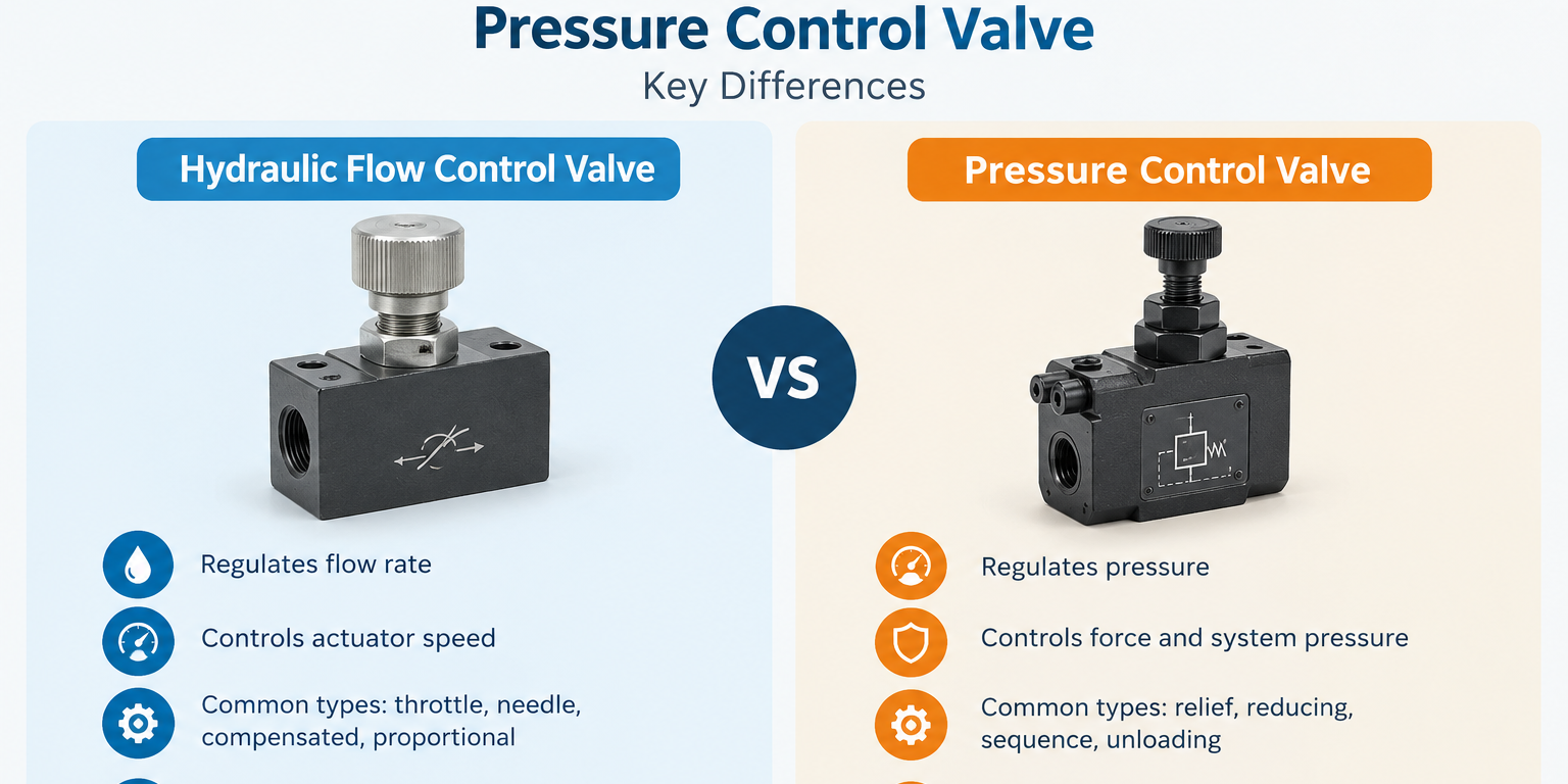 Hydraulic Flow Control Valve vs Pressure Control Valve Hydraulic Flow Control Valve vs Pressure Control Valve